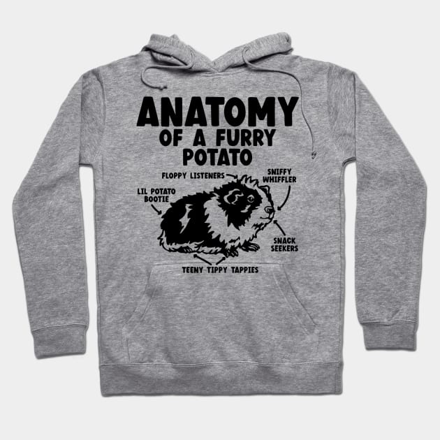 Guinea Pig Anatomy Of A Furry Potato Hoodie by fromherotozero